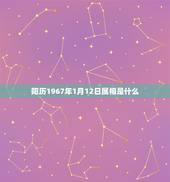 阳历1967年1月12日属相是什么，67年1月12号出生属马的人五行是