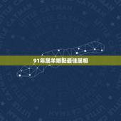 91年属羊婚配最佳属相，91年属羊的女和什么属相最配