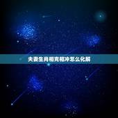 夫妻生肖相克相冲怎么化解，夫妻生肖相冲怎么破