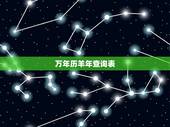 万年历羊年查询表，万年历属相生肖查询表羊命