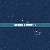 1987年属兔命里缺什么，1987年属兔火命名字大全