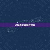 八字看夫妻星对照表，这个八字夫妻星（配偶星）怎么看