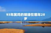 93年属鸡的姻缘在哪年28岁，93年属鸡的属相婚配表