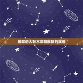 属蛇的大林木命和属猪的属相，属蛇的是什么命