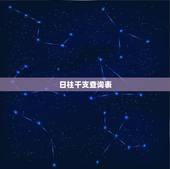 日柱干支查询表，免费生辰八字五行查询