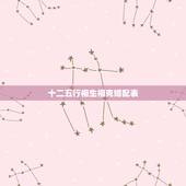 十二五行相生相克婚配表，五行相生相克表图