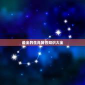 最全的生肖属性知识大全，十二生肖属性代号大全