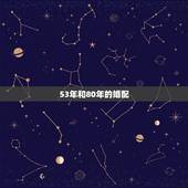 53年和80年的婚配，80年属猴人的婚配表