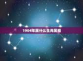 1904年属什么生肖属相，190是什么生肖1904是什么生肖