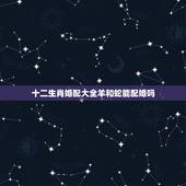 十二生肖婚配大全羊和蛇能配婚吗，十二生肖蛇与羊相配吗？