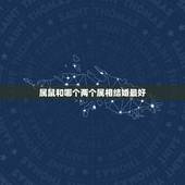 属鼠和哪个两个属相结婚最好，属鼠的和什么属相最配