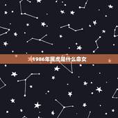 1986年属虎是什么命女，1986年苦命虎