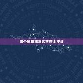 哪个属相宝宝名字带木字好，根据古文可以给男孩取哪些带“木”字有着美好寓