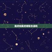 属虎和属虎婚配合适吗，属虎和属虎的适合做夫妻吗
