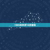 1995年农历10月猪命，1995年阴历十月三十出生是什么星座的