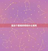 鼠这个属相好吗和什么相克，属鼠和什么属相相克呢？