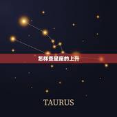 怎样查星座的上升，怎么查上升星座