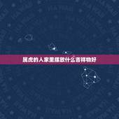 属虎的人家里摆放什么吉祥物好，适合属虎人的风水摆件