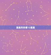 星座月份表12星座，十二星座的各星座的月份都是什么？