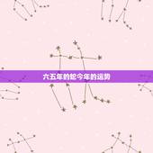 六五年的蛇今年的运势，1965年属蛇2021年运势及运程