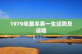 1979年属羊男一生运势及运程，生肖羊未来5年运势