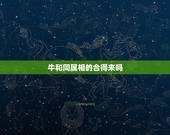 牛和同属相的合得来吗，那个属相和属牛的最合