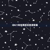 2021年生男孩女孩清宫表，生男生女清宫表，谁有？