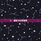 属蛇1965年运势，2010年属蛇的人运势如何？