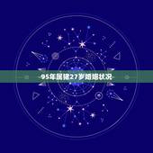 95年属猪27岁婚姻状况，95属猪男今年的姻缘