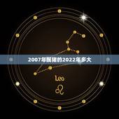 2007年属猪的2022年多大，2007年属猪的人什么命