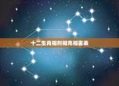 十二生肖相刑相克相害表，2019年属相与哪几种属相相克、相冲丶相刑、相