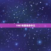 1987年属兔命中三，1987年属兔人命好不好