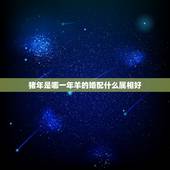 猪年是哪一年羊的婚配什么属相好，猪年的跟哪些生肖配？