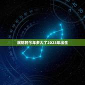 属蛇的今年多大了2023年出生(如何预测未来的命运)