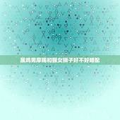 属鸡男摩羯和猴女狮子好不好婚配，男属鸡的狮子座与属猴白羊女的婚姻怎样？