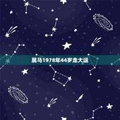 属马1978年44岁走大运，1978年属马是什么命