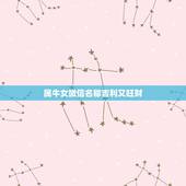 属牛女微信名称吉利又旺财，女人用什么微信名旺财旺姻缘