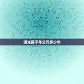 道光庚子年公元多少年，清朝第八位皇帝