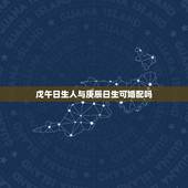 戊午日生人与庚辰日生可婚配吗，老师，据说戊午日出生的男人不能嫁.是不是