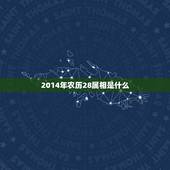 2014年农历28属相是什么，2014年阴历四月二十八属于什么星座