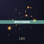 爱情句子经典语录，关于爱情的经典句子