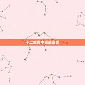 十二生肖中谁最富贵，十二生肖富贵是什么生肖