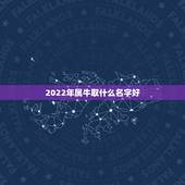 2022年属牛取什么名字好，2021年属牛取名