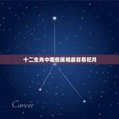 十二生肖中哪些属相最容易犯月，12生肖的犯月时间和破月对照表