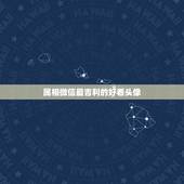 属相微信最吉利的好看头像，微信头像用什么最好最吉利