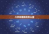 八字命理桃花怎么查，八字桃花星的查法