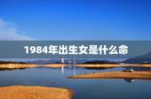 1984年出生女是什么命，1984年出生的鼠是什么命