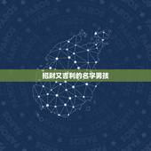 招财又吉利的名字男孩，招财又吉利的微信名字是什么？