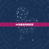 86年属虎何时发财，属虎86年什么时间财运好！