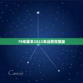 79年属羊2022年运势完整版，79属羊未来20年大运